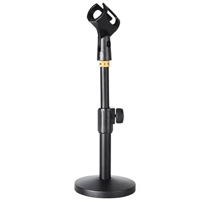 Portable Mic Stand Professional Pedestal Feet Adjustable Desk Holder Bracket Speech Live Fixing Frame Microphone Bracket Beauty World Shop
