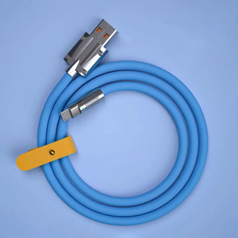 120W 6A TypeC Super Fast Charge Liquid Silicone Cable Quick Charge USB Cable For Xiaomi Huawei Samsung Pixel USB Bold Data Line Beauty World Shop