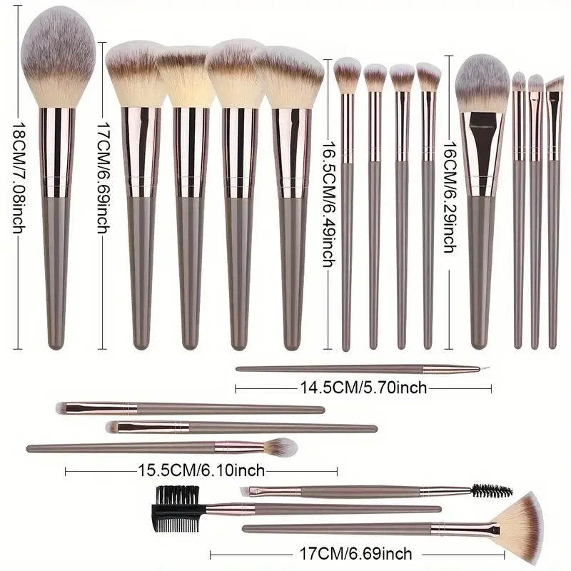 Professional 3-20PCS Makeup Brushes Set Soft Fluffy Foundation Eyeshadow Concealer Blending Blush Brush Kabuki Women Beauty Tool Beauty World Shop