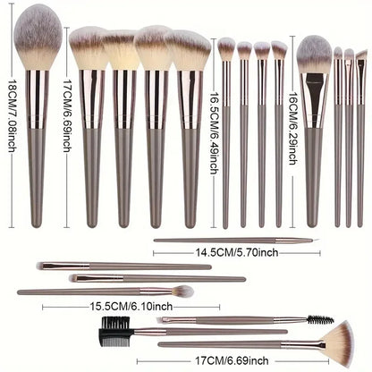 Professional 3-20PCS Makeup Brushes Set Soft Fluffy Foundation Eyeshadow Concealer Blending Blush Brush Kabuki Women Beauty Tool Beauty World Shop