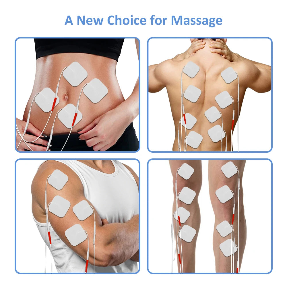 4 Channel TENS PMS Unit 15Mode Muscle Stimulator for Pain Relief Rechargeable TENS Machine Electronic Acupuncture Pulse Massager Beauty World Shop