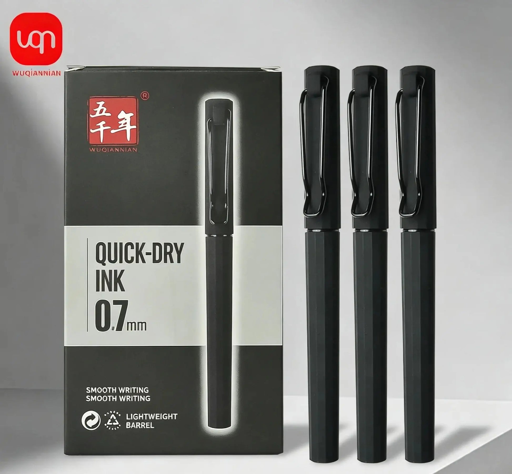 WQN-2/5/10PCS Simple Black Gel Pens, Smooth Writing, Comfortable to Hold, Signature Pens for School and Office Supplies Beauty World Shop