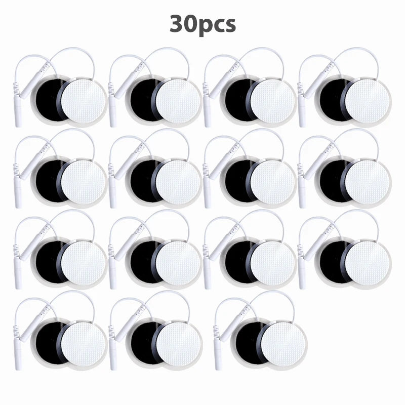 32mmNon-woven Fabric Self Adhesive Replacement Massage Patch Tens EMS Electrodes Pads for Muscle Electrostimulator Body Massager Beauty World Shop