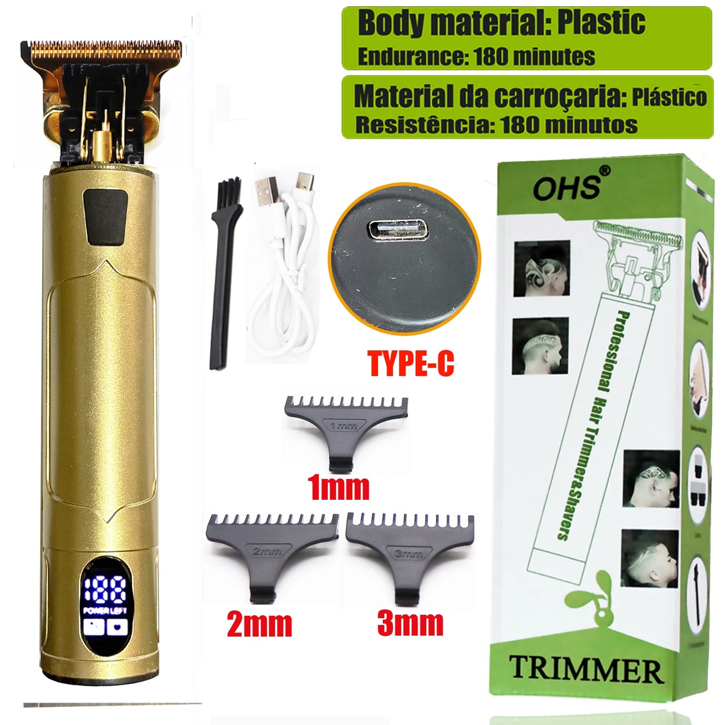 Vintage T9 Hair Clipper Beard Shaving Body Hair Trimmer Clippers Electric Men Haircut Machine 0mm Barber Shaver Beauty World Shop