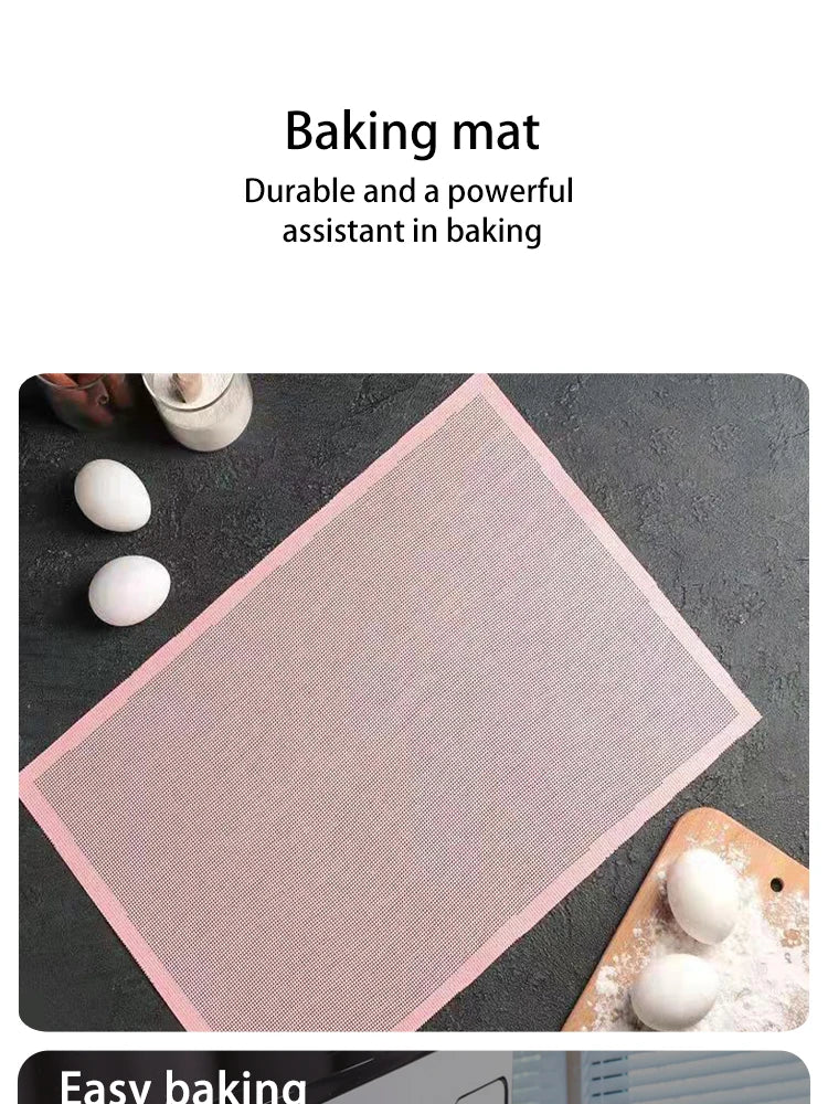 30X40cm Silicone Grill Mat Baking Tray Breathable Cookie Bread Mat Oven Microwave High Temperature Baking Kitchen Tools Beauty World Shop