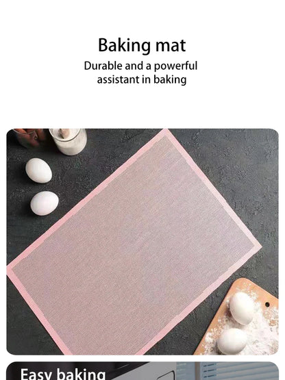 30X40cm Silicone Grill Mat Baking Tray Breathable Cookie Bread Mat Oven Microwave High Temperature Baking Kitchen Tools Beauty World Shop