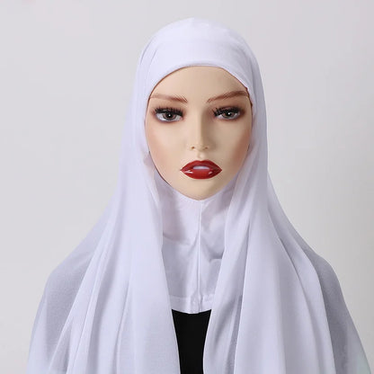 Full Cover Inner Muslim Chiffon Hijab Instant Scarf Islamic Cap Head Wear Caps Underscarf Bone Bonnet Headcover Beauty World Shop