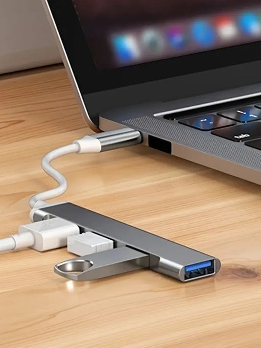 4 Port Multi Splitter Type C HUB 3.0 USB 3.1 Adapter OTG For Xiaomi Lenovo Macbook 13 15 Air Pro PC Computer Accessories Beauty World Shop