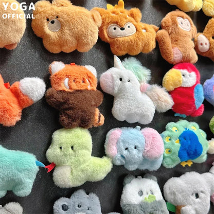 30pcs/box Original Small Aquarium Marine Animal Plush Refrigerator Sticker Blind Box Cute Magnetic Sticker Kawaii Plushies Toy Beauty World Shop