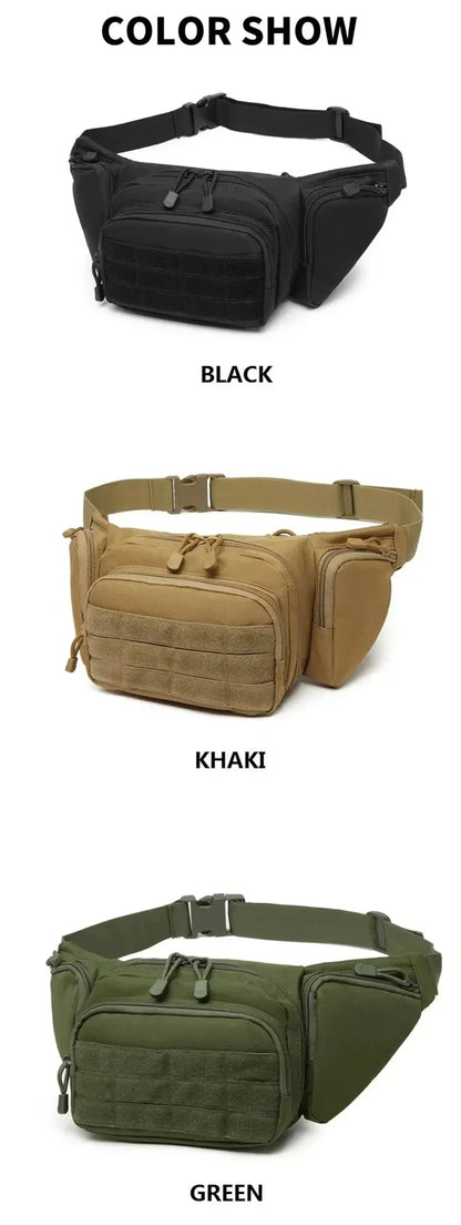 Packs for Men Nylon Shoulder Hiking Tactical Multi-function Waist Pack Fanny  Mobile Phone Bag Sports High-capacity Waist Bag Beauty World Shop