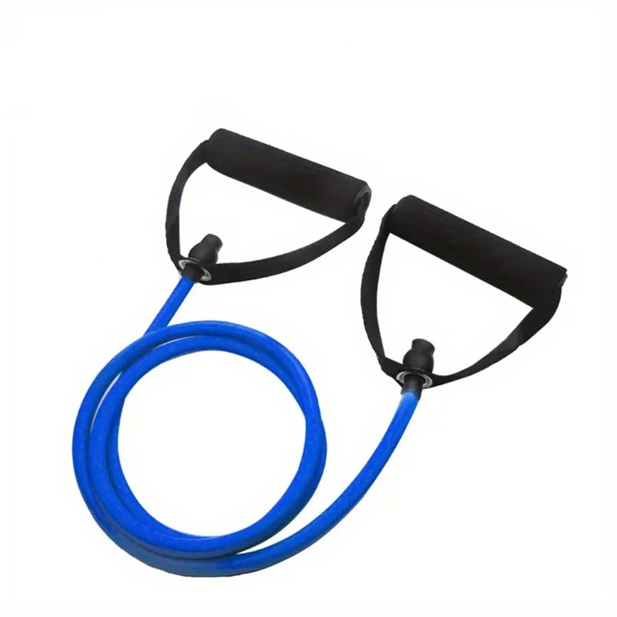 1pc 4-Level Resistance Bands with Handles for Home Workouts and Strength Training - Perfect for Yoga, Pilates,and fitness equipm Beauty World Shop
