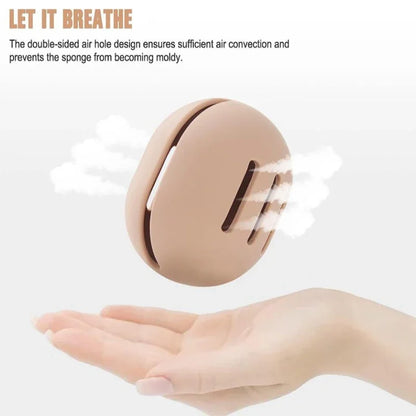 1PC Makeup Sponge Holder Eco-Friendly Silicone Multi-hole Beauty Sponge Storage Case Travel Protable Cosmetic Puff Holder Box Beauty World Shop