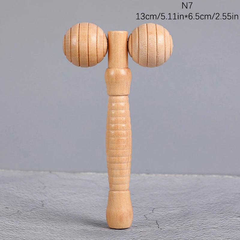 Wooden Massage Roller Portable Massage Tools For Face Neck Muscle Relax Head Foot Massager Stick Body Relaxation Beauty Health Beauty World Shop