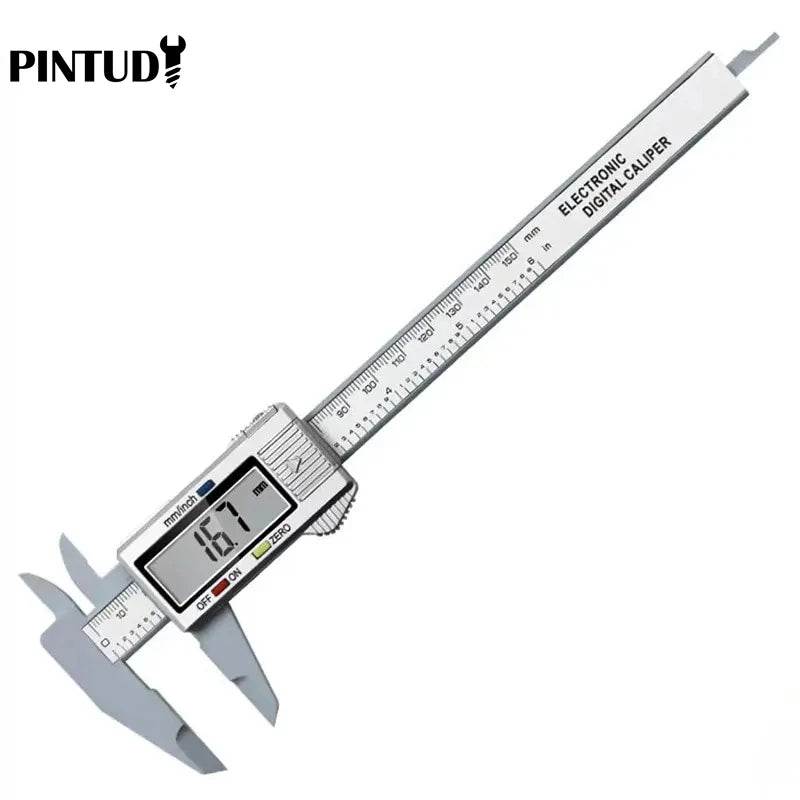 1PC Plastic Vernier Caliper Digital Display Caliper Mini Text Play Caliper Student Vernier Ruler 0 to 150mm Measuring Tool Beauty World Shop