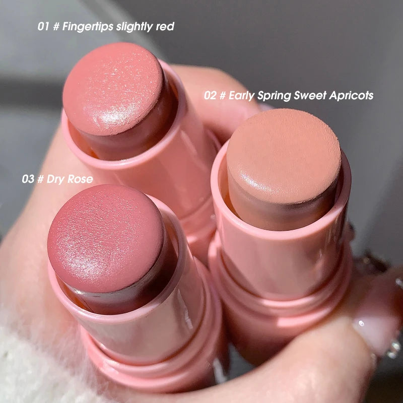 SHAQINUO Energizing Blush Stick - Natural Matte Finish, Creamy Texture, Easy to Blend for a Youthful Glow Beauty World Shop