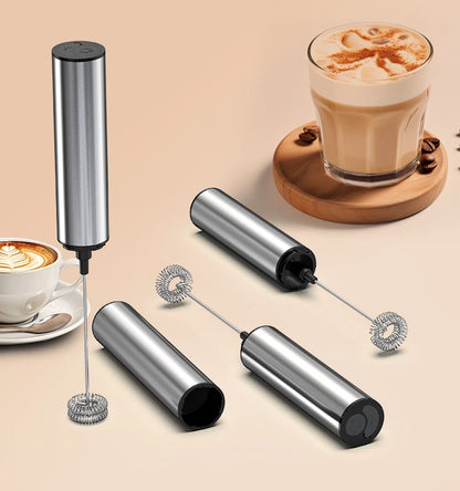 Kitchen Powerful Stirrer Milk Frother Handheld Foam Maker for Lattes Whisk Drink Mixer Coffee Electric Rechargable Egg Beater Beauty World Shop