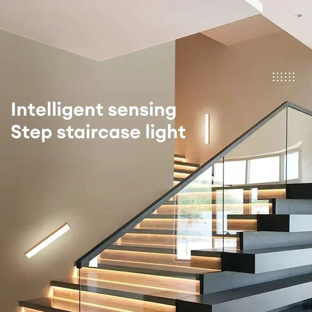 LED Bar Lights USB Rechargeable Motion Sensor Night Light Portable Induction Cabinet Light for Kitchen Room for Wardrobe Hallway Beauty Fashion