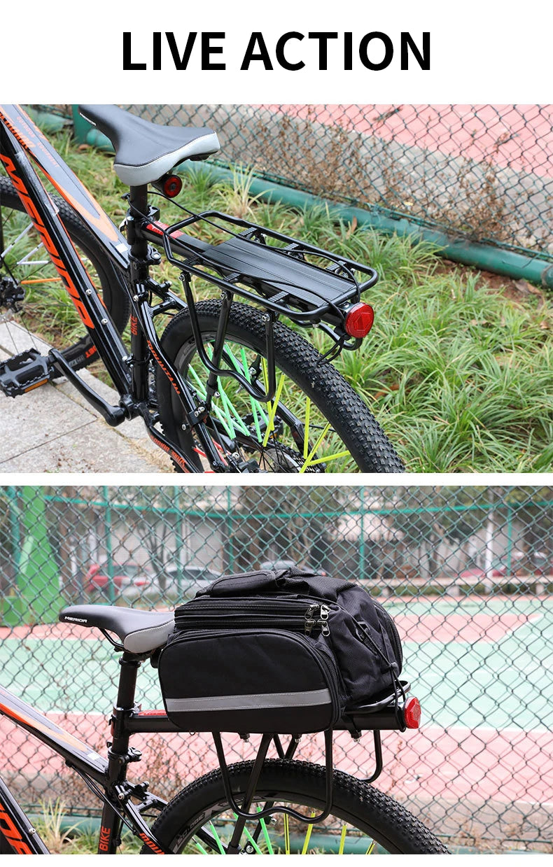 Mountain Bike Carrier With Reflective Plate Riding Equipment Quick Disassembly Aluminum Alloy Bicycle Rear Shelf Bicycle Parts Beauty World Shop