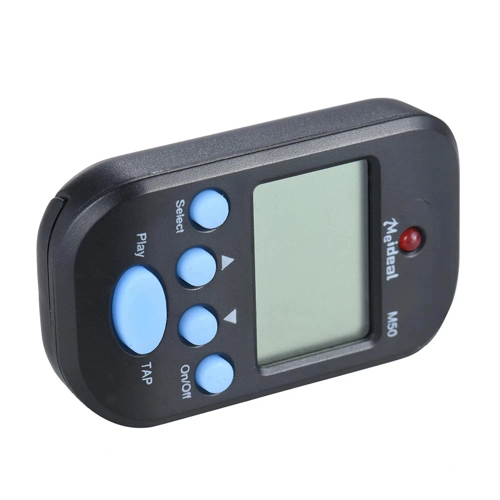 M50 Professional LCD Digital Metronome for Guitar Violin Bass - Rhythm Metronome for Stringed Instrument Players Beauty World Shop