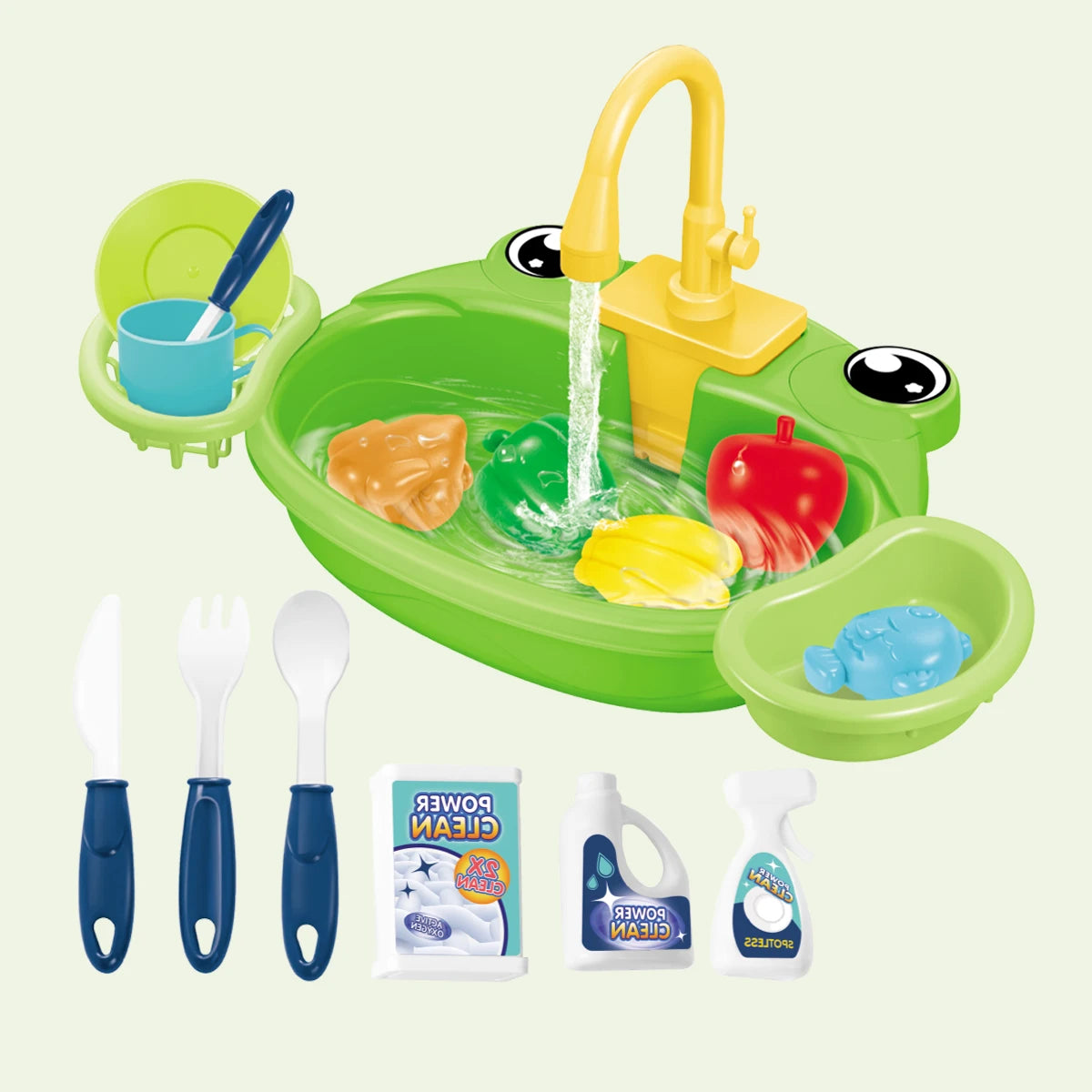 Dishwasher Toys, Kitchen Sink Electric Playing with Running Water  Automatic Water Cycle System Simulated kitchen accessories Beauty World Shop
