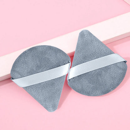 2Pcs/100Pcs  Triangle Powder Puff For Loose Powder Liquid Cosmetic Soft Plush Powder Puff Makeup Foundation Puff Makeup Tool Beauty World Shop