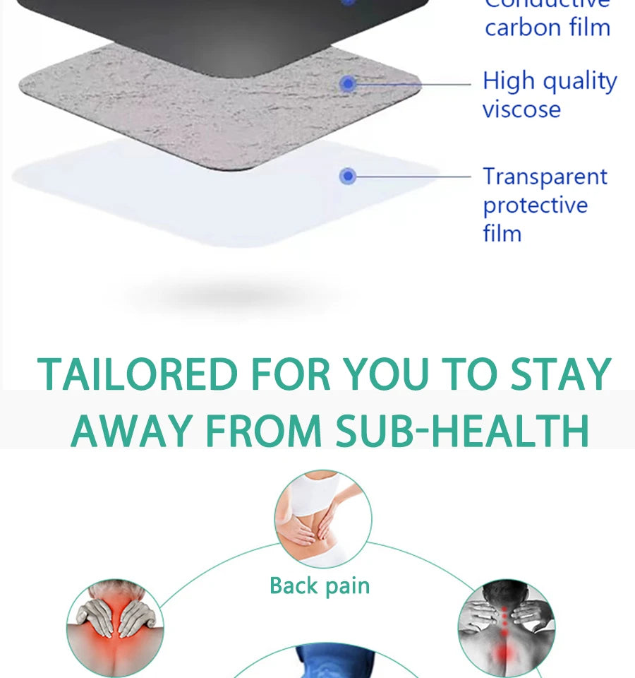 10/20/50pcs Non-woven Electrode Pads 4x4cm Snap On Replacement For Tens Acupuncture Digital Machine Slimming Massager Therapy Beauty World Shop