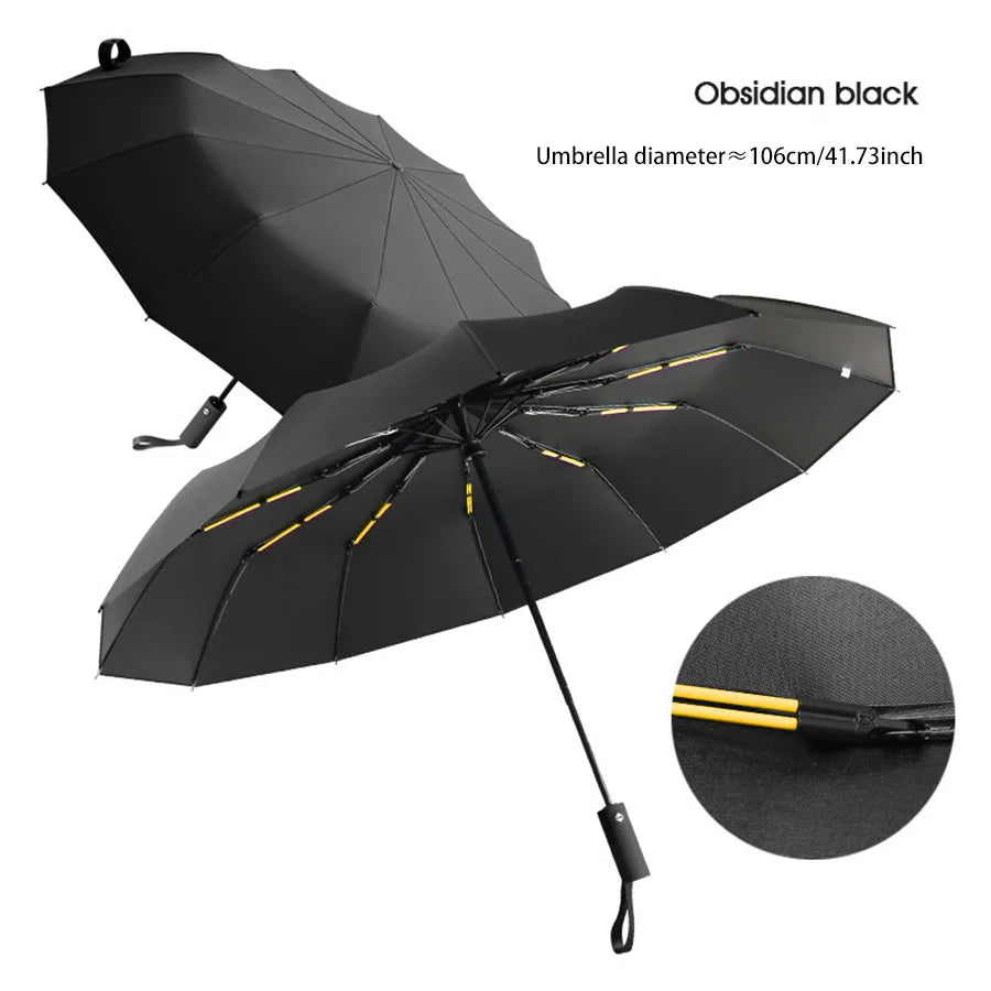 Reinforced 24-Bone Umbrella, Men's Business Strong And Durable Wind-resistant Umbrella, Anti-UV Sunscreen Umbrella Women's Sunny Beauty World Shop