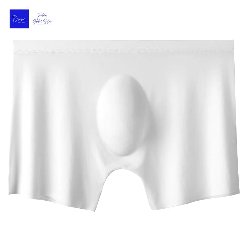 1pc Mens Boxers Shorts Ice Silk Men Panties Seamless Sexy Underwear Man Underpants Panties Male Antibacterial Breathable Briefs Beauty World Shop
