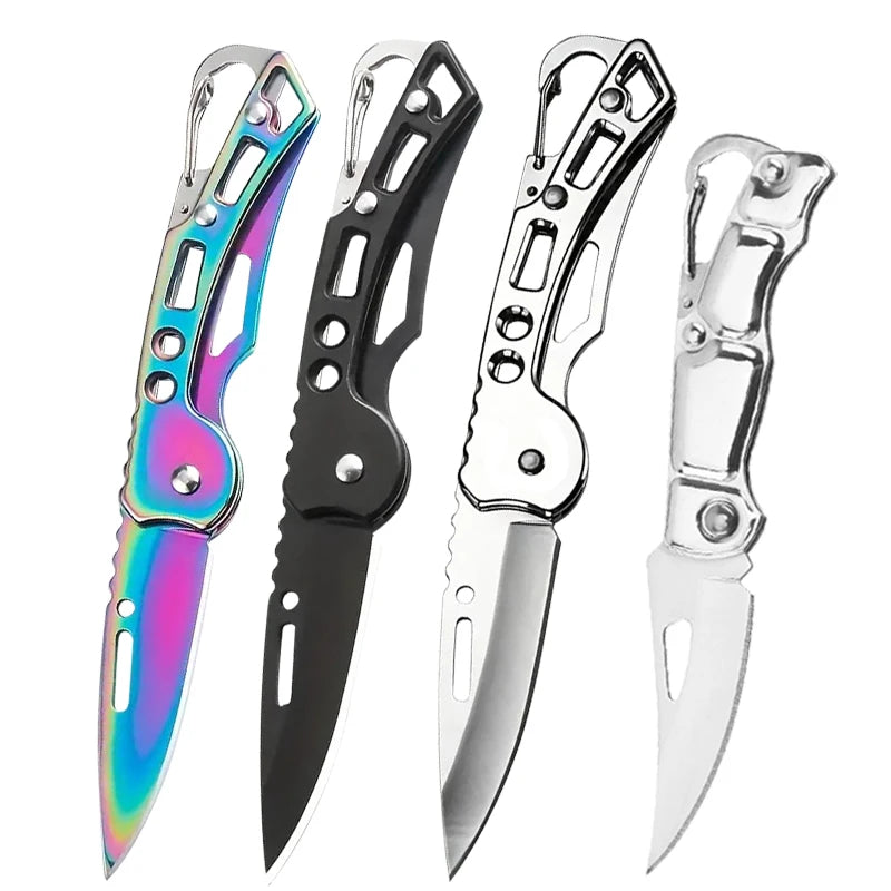 Folding Fruit Knife Stainless Steel Meat Cleaver Kitchen Knife with Non-slip Handle for Kitchen Accessories Pocket Knife Beauty World Shop