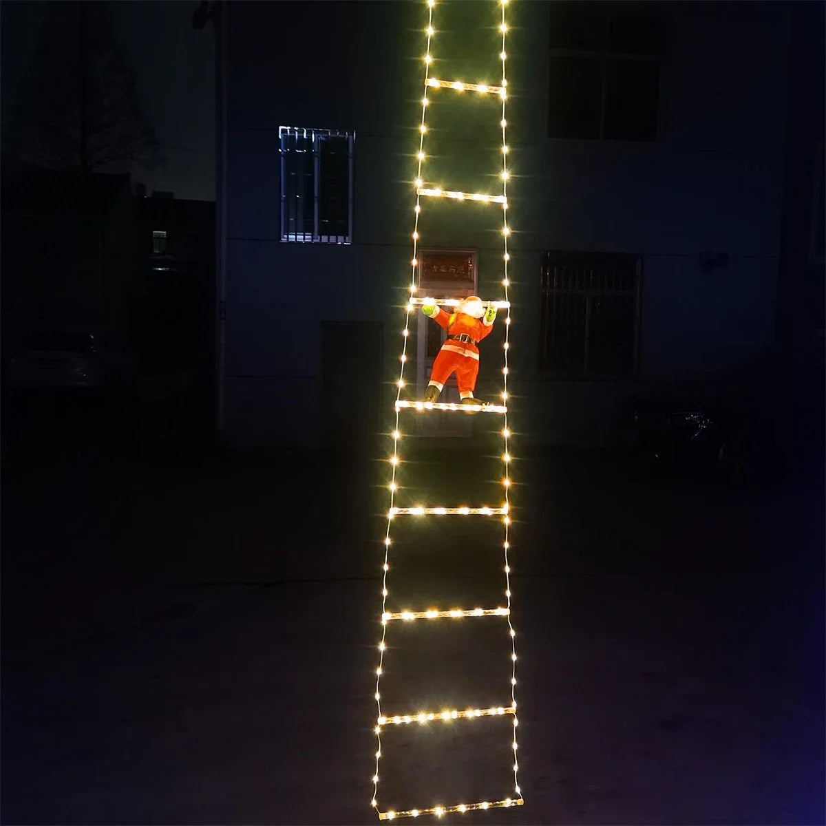 3M Santa Claus Climbing Ladder Outdoor Christmas Decoration Home Garden Cristmas Tree Ornement New Year Gift Xmas Tree Decor Beauty World Shop