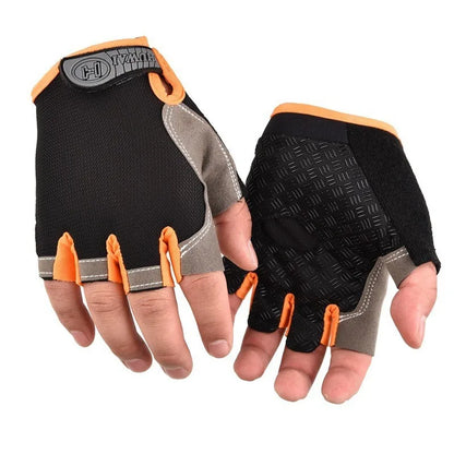 Half Finger Outdoor Cycling Anti Slip Anti Sweat Men Women Half Finger Gloves Breathable Anti Shock Sports Gloves Beauty World Shop