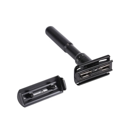 Mingshi Metal Adjustable Safety Razor Travel Double Edge Classic Men Shaving  Black Hair Removal Shaver with 5 Blades Beauty World Shop