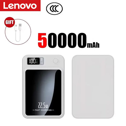 Lenovo 2026 200000mAh Magnetic Wireless Power Bank Portable Fast Charger For Magsafe Auxiliary Battery For iphone Huawei Samsung Beauty World Shop