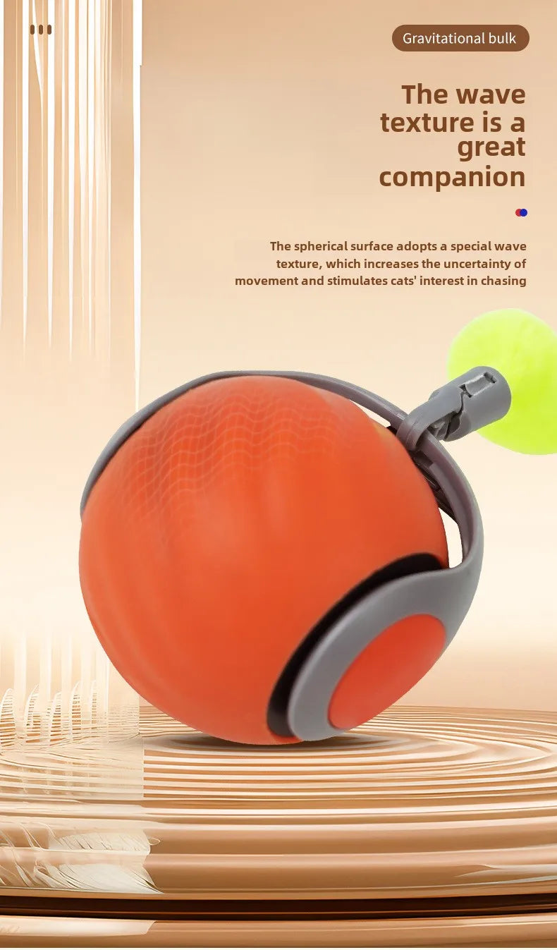 Smart Cats Toy Ball Electric Ball for Cats With Feather Teaser Intelligent Automatic Movement Active Scrolling Pet Toys Supplies Beauty World Shop