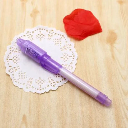 1/4Pcs Invisible Ink Pen Spy Pen with UV Light, Magic Marker for Secret Message,Treasure Box Prizes,Kids Party Favors,Toys Gift Beauty Fashion