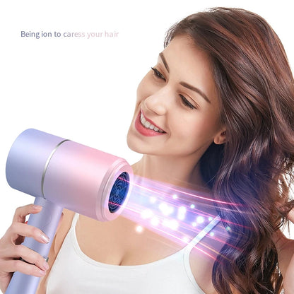 Folding Hairdryer High Power Negative Ion Hair Dryer Home Thermostatic Travel Portable Silent Hair Brush Dryer 2025 Beauty World Shop