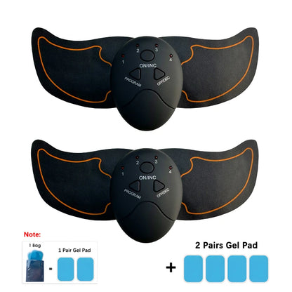 New EMS Muscel Stimulator Abdominal Arm Leg Neck Trainer Muscle Toner Body Training Slimming Massager Fitness Use With Battery Beauty World Shop