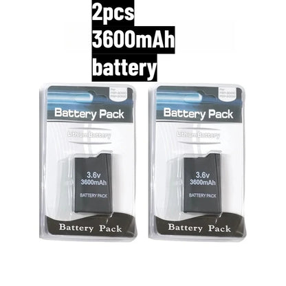 3600mAh for SONY PSP2000 Handheld Game Console Backup Battery Pack 2400mAh for SONY PS Lite PSP-2000 PSP-3000 PSP-3004 Batteries