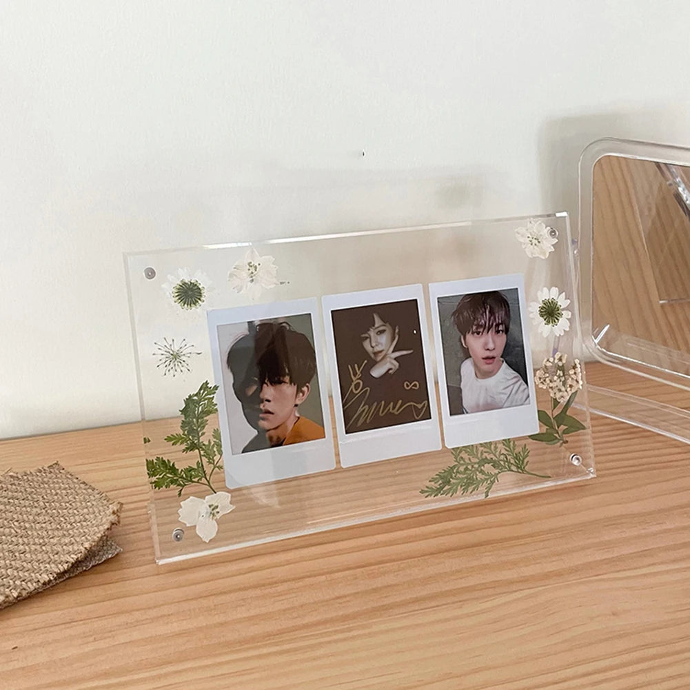 1 Pc Transparent Photo Frame Acrylic Magnetic Display Frame Poster Display Stand 3/5mm For Room Desk Home Decoration Beauty World Shop