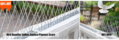 Bird Spikes Repellent Supplies Against Pigeons Crows Repeller Outdoor Defense Scare Birds Garden Scarecaper Outside Anti Gadgets Beauty World Shop