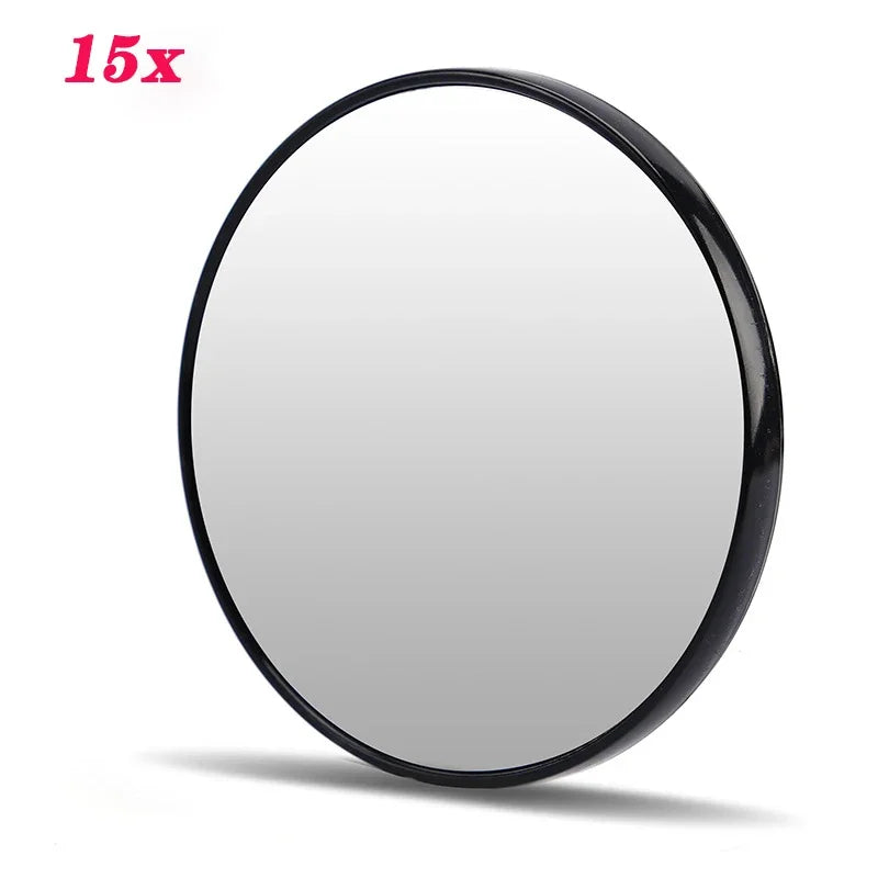 5X/10X/15X Magnifying Mirror with Suction Cup Round Cosmetics Makeup Mirror Shaving Bedroom Compact Magnification Vanity Mirrors Beauty World Shop