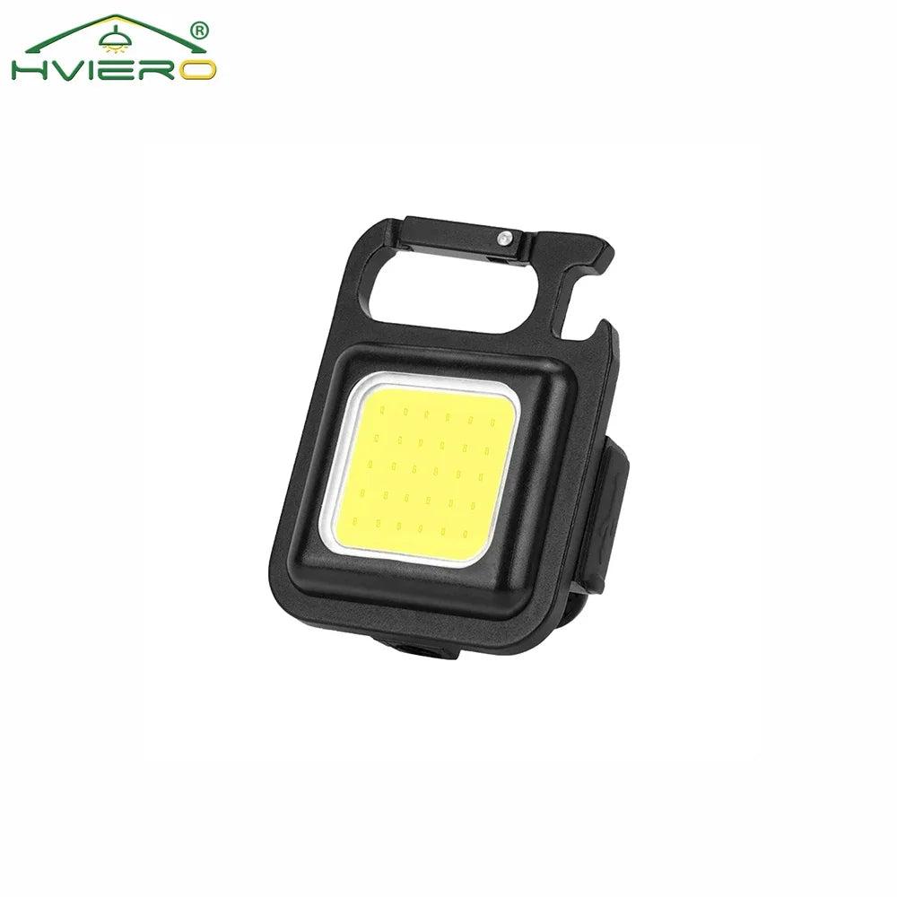 Mini Flashlight Keychain Carry LED Light Work High Power Flashlights Waterproof USB Charge Hard Lamp Outdoor Lighting Highlight Beauty World Shop