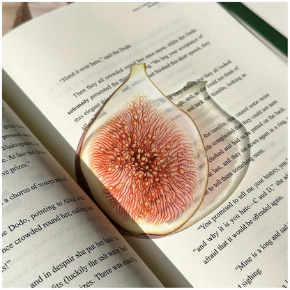 Delicate Transparent Acrylic Apple Bookmark Reading Mark Student Gift Premium Feeling Cute Grape Tomato Bookmarks Beauty World Shop