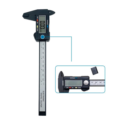 150mm 100mm Electronic Digital Caliper Carbon Fiber Dial Vernier Caliper Gauge Micrometer Measuring Tool Digital Ruler Beauty World Shop