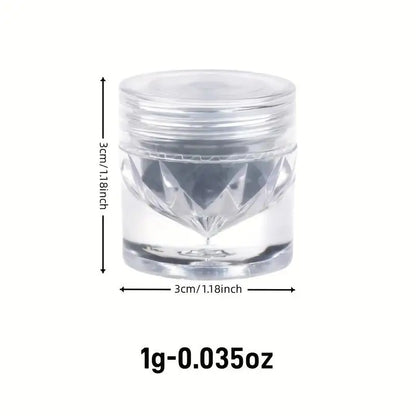 1pc Chrome Nail Powder Ice Transparent Aurora High Gloss Pearl Rainbow Color Powder Metal Pigment Nail Art Creation