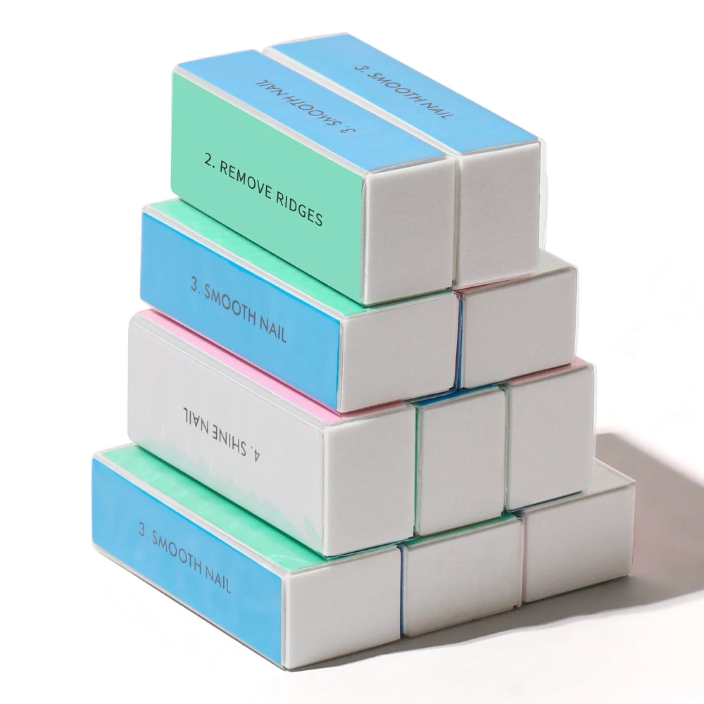 Professional 4 Ways Nail Buffing Block Manicure Pedicure Tool Emery Board Nail Art Care Buffing Buffer Sanding Files Beauty World Shop
