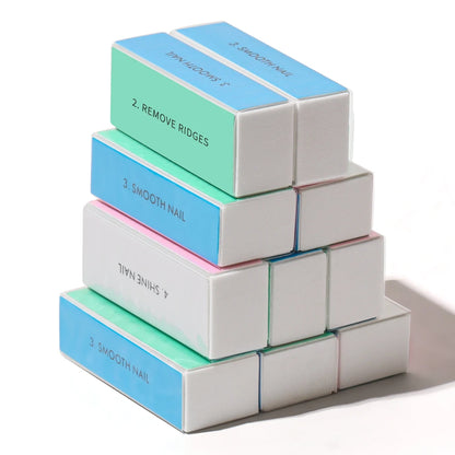Professional 4 Ways Nail Buffing Block Manicure Pedicure Tool Emery Board Nail Art Care Buffing Buffer Sanding Files Beauty World Shop