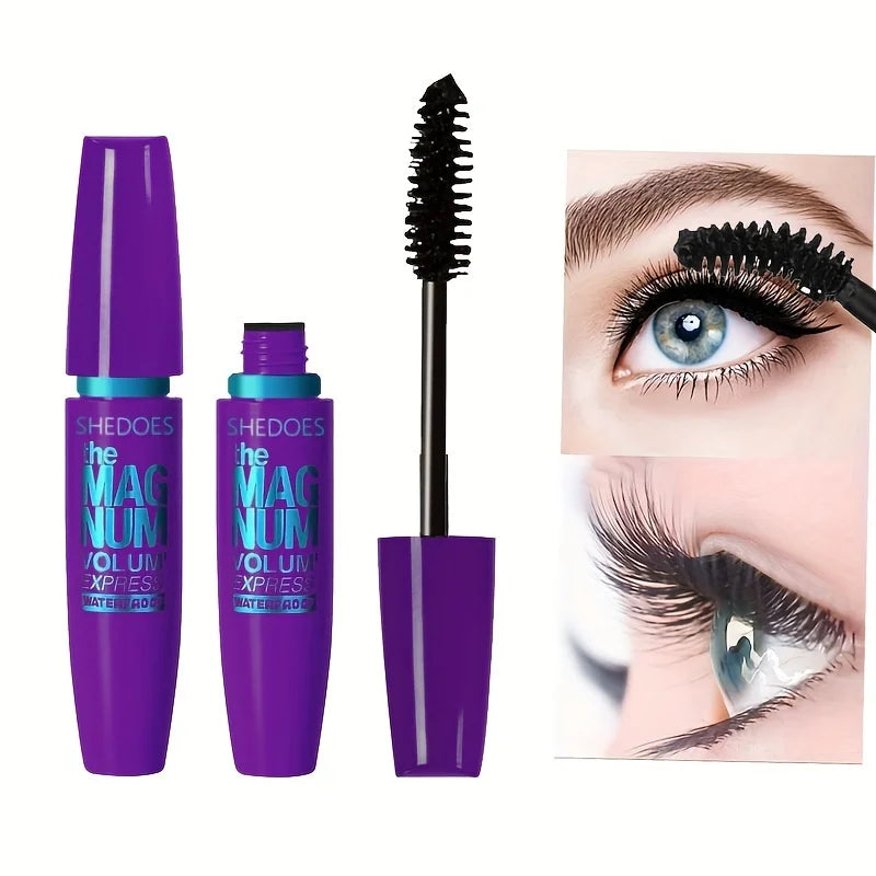 4D Black Mascara Thickening, Lengthening, Curling, Waterproof Liquid Fiber Mascara Beauty World Shop