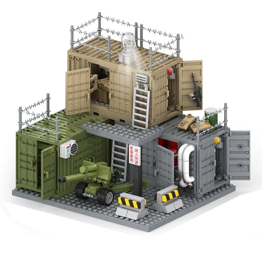 World War 2 WW2 Army Military Soldiers SWAT Police Container Weapon Cannon Base Model Building Blocks Bricks Children's Toys Beauty World Shop