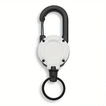 1/2/4pcs Extendable Retractable Holders Keychain Badge Reels Heavy Duty Clip With Carabiner Key Chain For Men Outdoor Bags Beauty Fashion